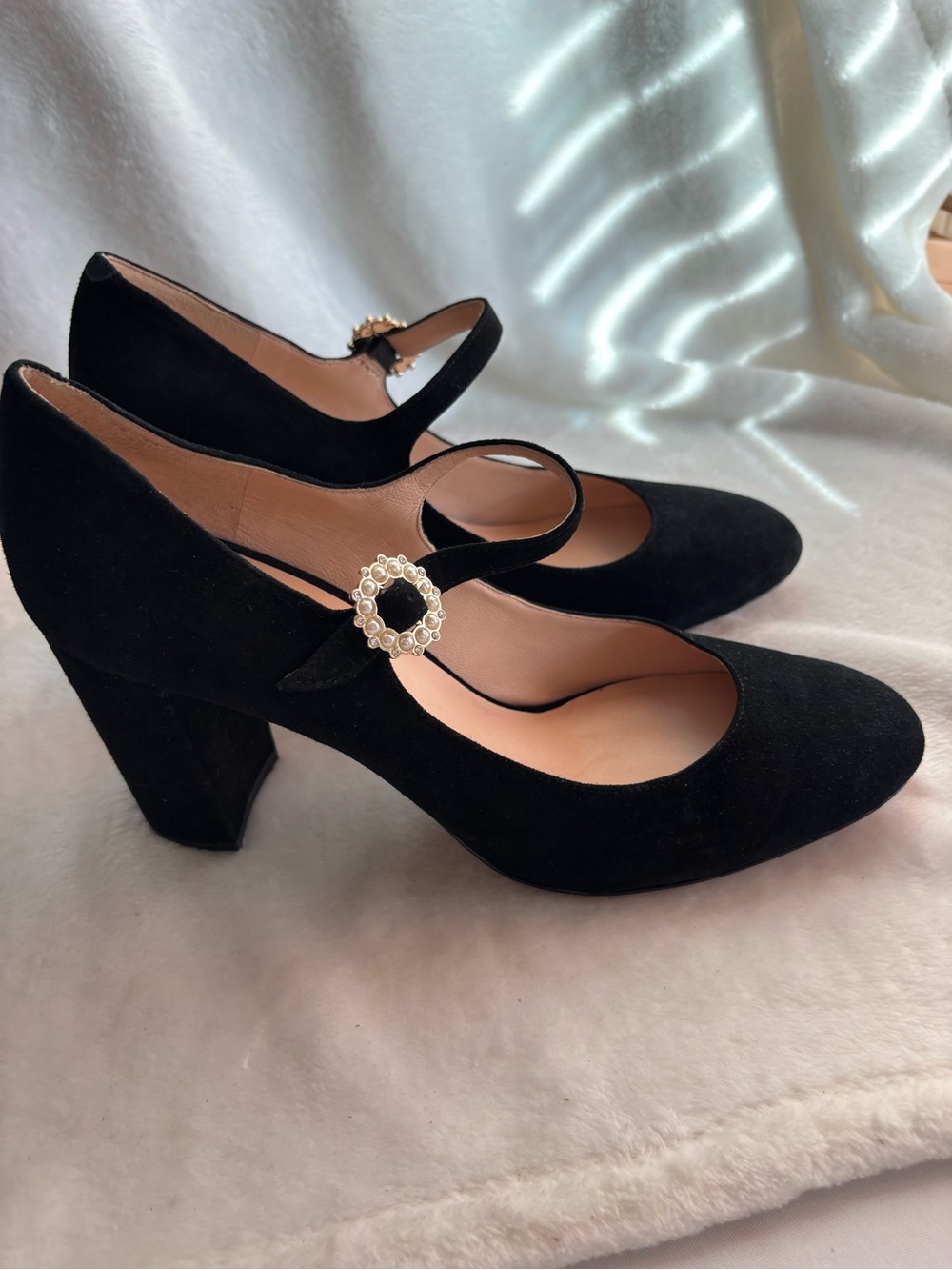 Kate Spade New York Mara Suede Mary Jane Pumps Black Size 10B